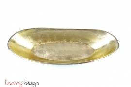 Gold oval tray